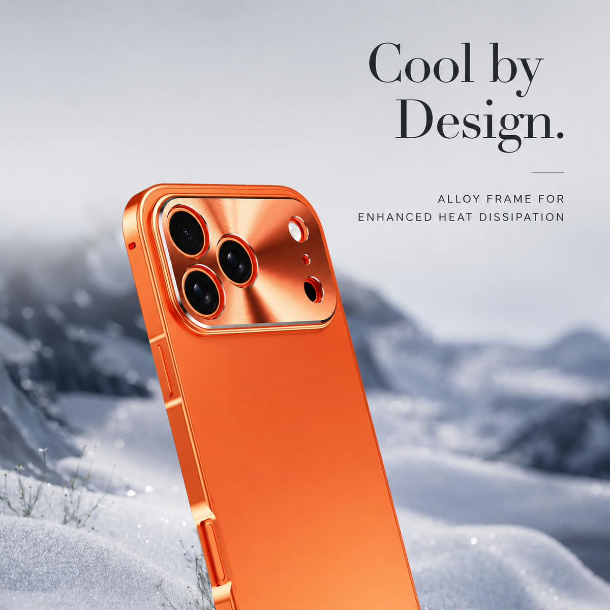 Premium iPhone Case All Aluminum Magnetic Frame with Frosted PC Backplate Ultra Thin Shock Absorbing Protective Design