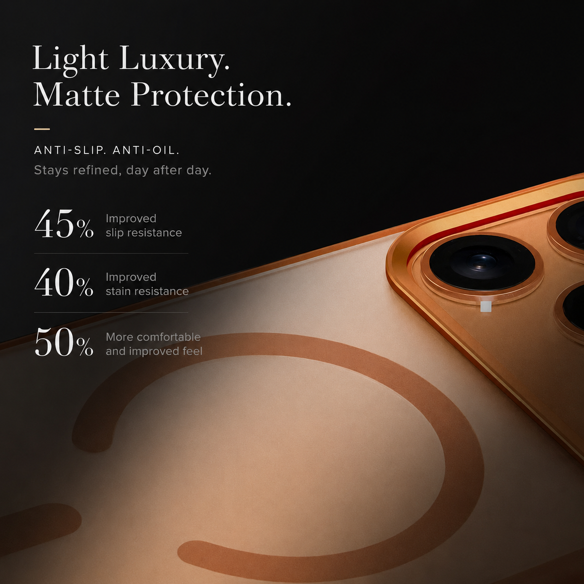 Premium iPhone Case Alloy Lens Frame Matte MagSafe Cover with Translucent Hybrid Design Shockproof PC TPU Half Wrapped Protection