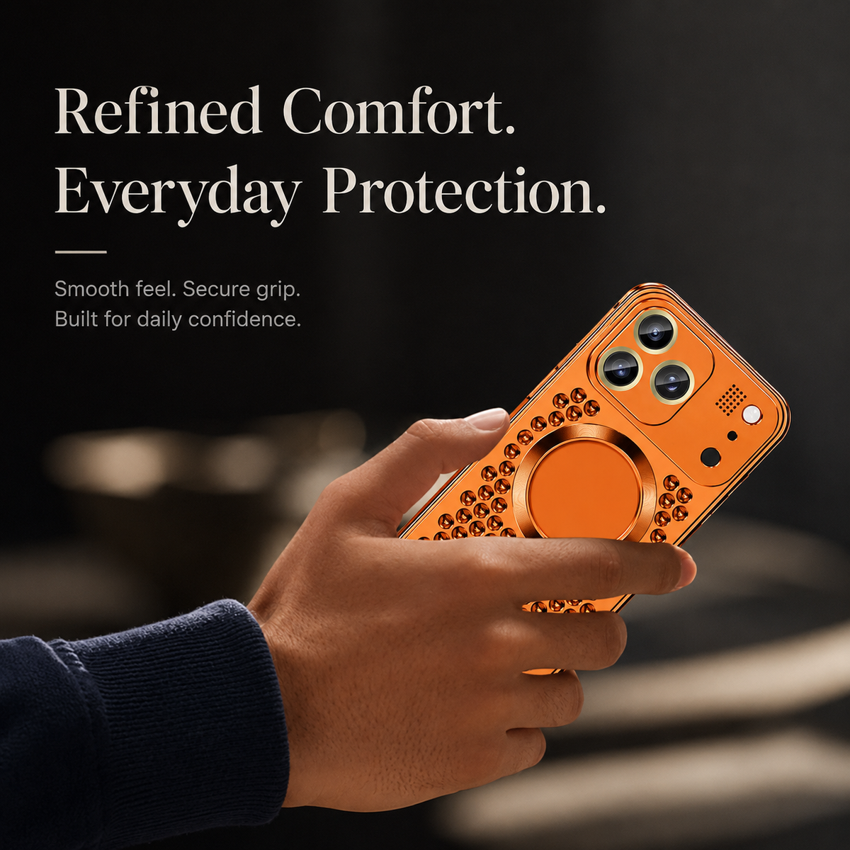 Premium iPhone Case Aluminum Alloy Frame Cover Magnetic Heat Dissipation Shockproof Anti Fall Camera Lens Protection