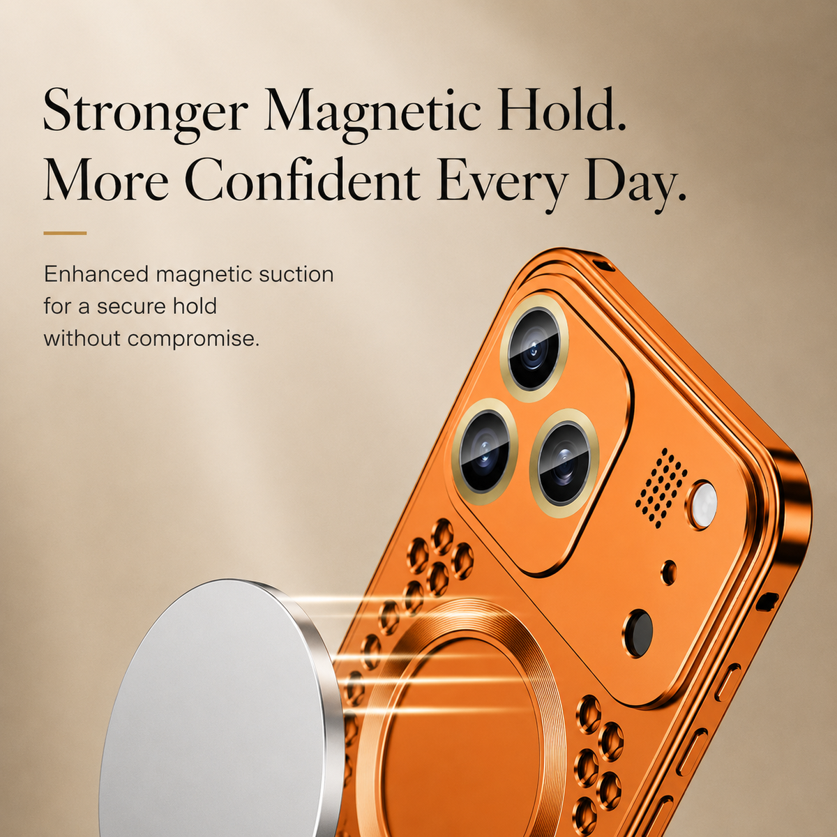 Premium iPhone Case Aluminum Alloy Frame Cover Magnetic Heat Dissipation Shockproof Anti Fall Camera Lens Protection
