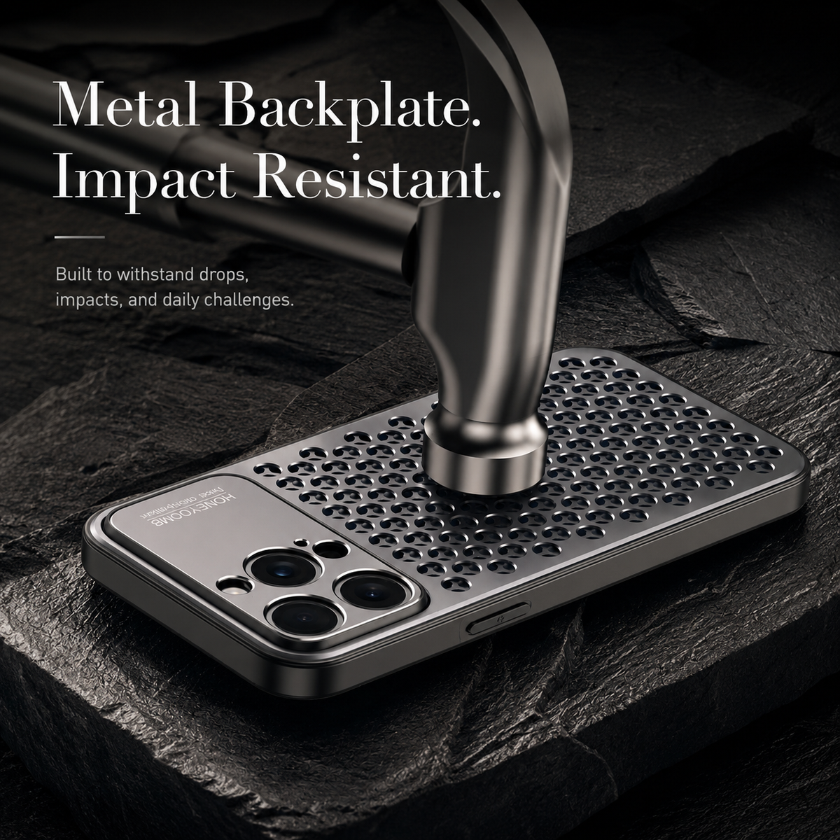Premium iPhone Case Aluminum Alloy Protective Cover Breathable Metal Design Anti Fingerprint Scratch Resistant Slim Frame