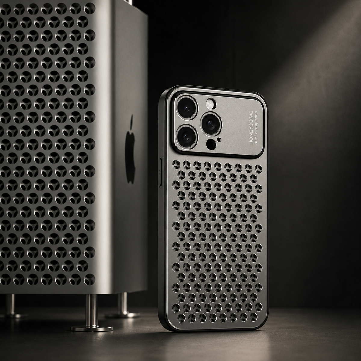 Premium iPhone Case Aluminum Alloy Protective Cover Breathable Metal Design Anti Fingerprint Scratch Resistant Slim Frame