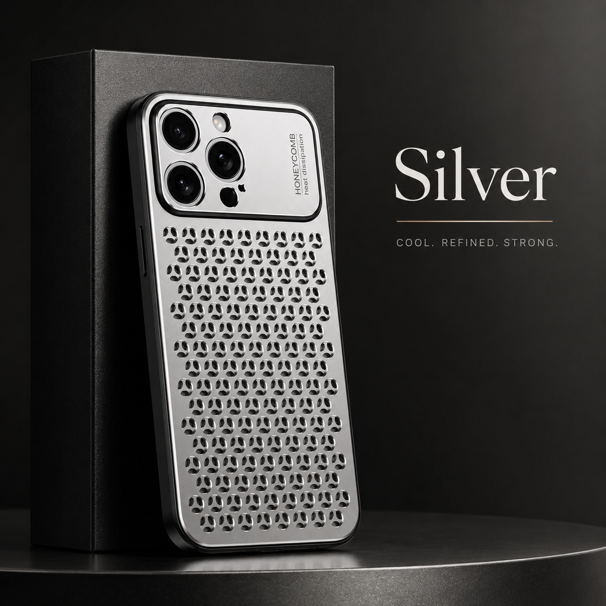 Premium iPhone Case Aluminum Alloy Protective Cover Breathable Metal Design Anti Fingerprint Scratch Resistant Slim Frame