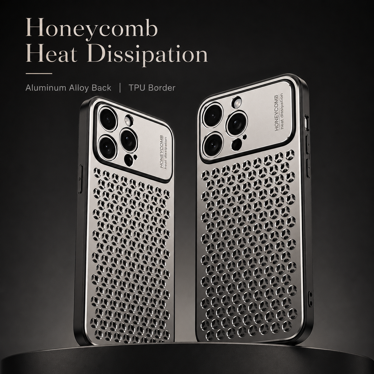 Premium iPhone Case Aluminum Alloy Protective Cover Breathable Metal Design Anti Fingerprint Scratch Resistant Slim Frame