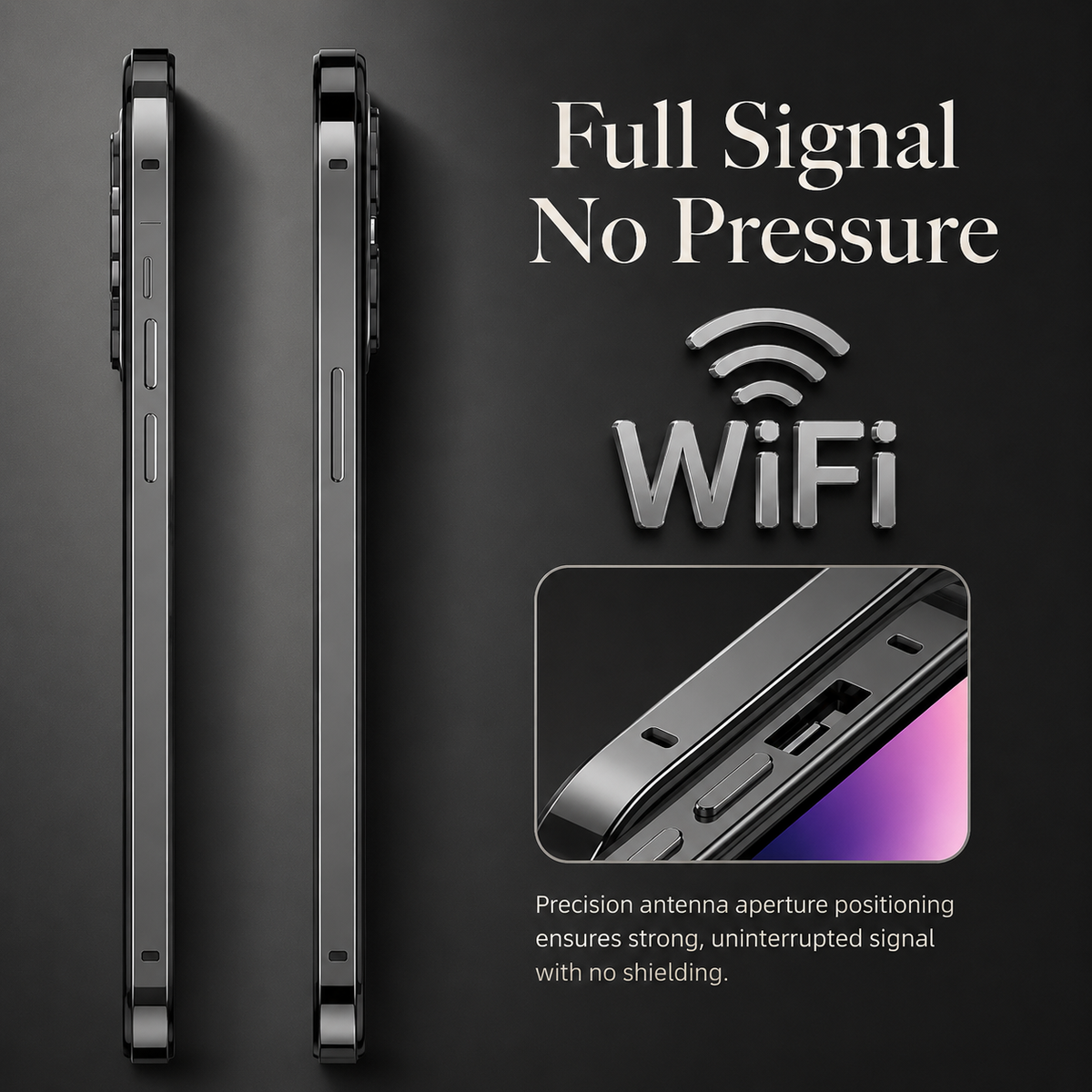 Premium iPhone Case Aluminum Metal Frame Bumper Cover Silicone Protection Shockproof Durable Rugged Edge Protection Case