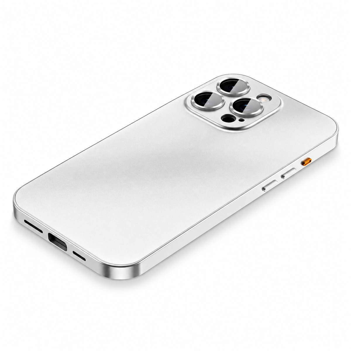 Premium iPhone Case Aluminum Metal Frame Cover Shockproof PC Back Camera Lens Protection Slim Lightweight Design