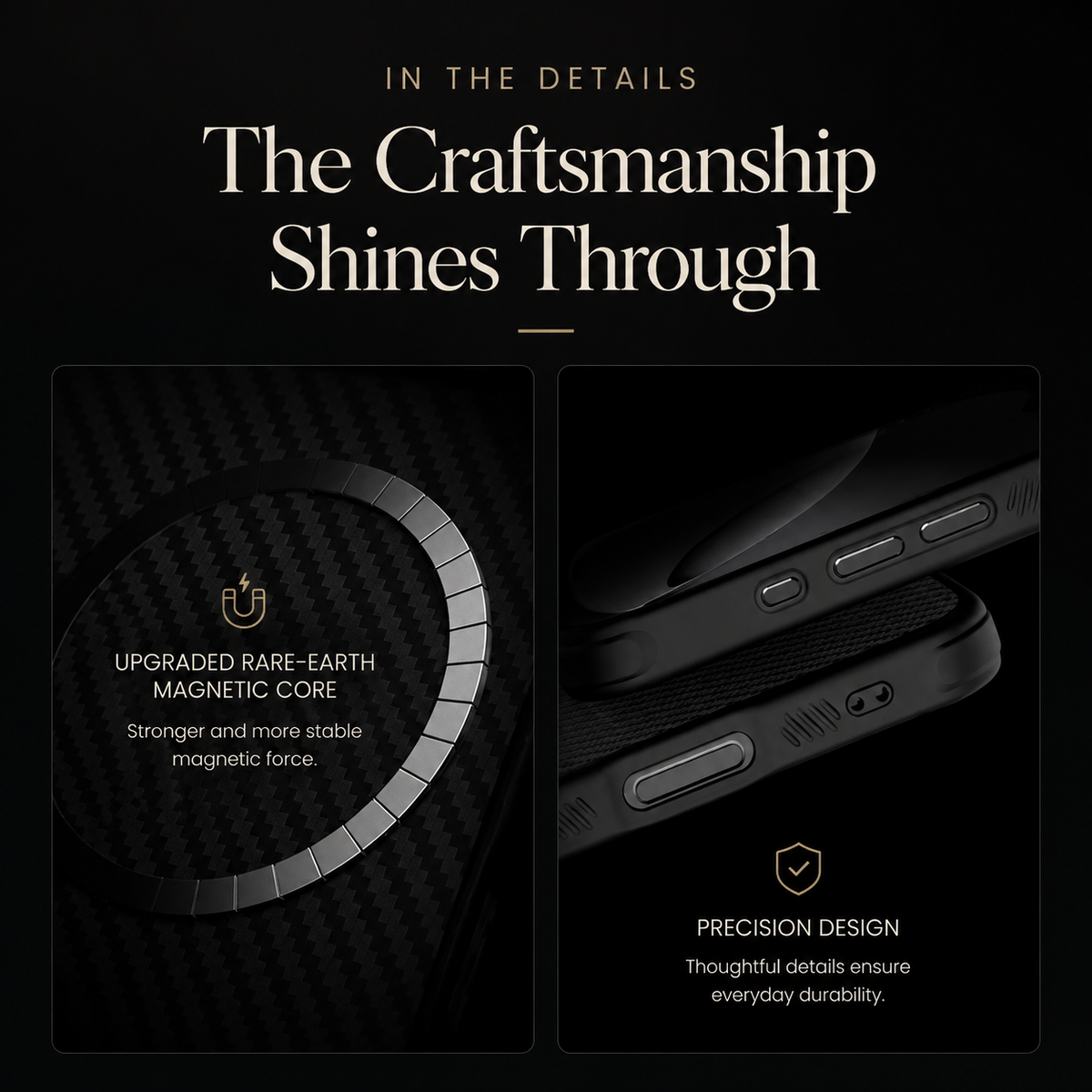 Premium iPhone Case Aramid Fiber TPU Magnetic Cover with Metal Frame Protection Shockproof Full Coverage MagSafe Wireless Charging Support