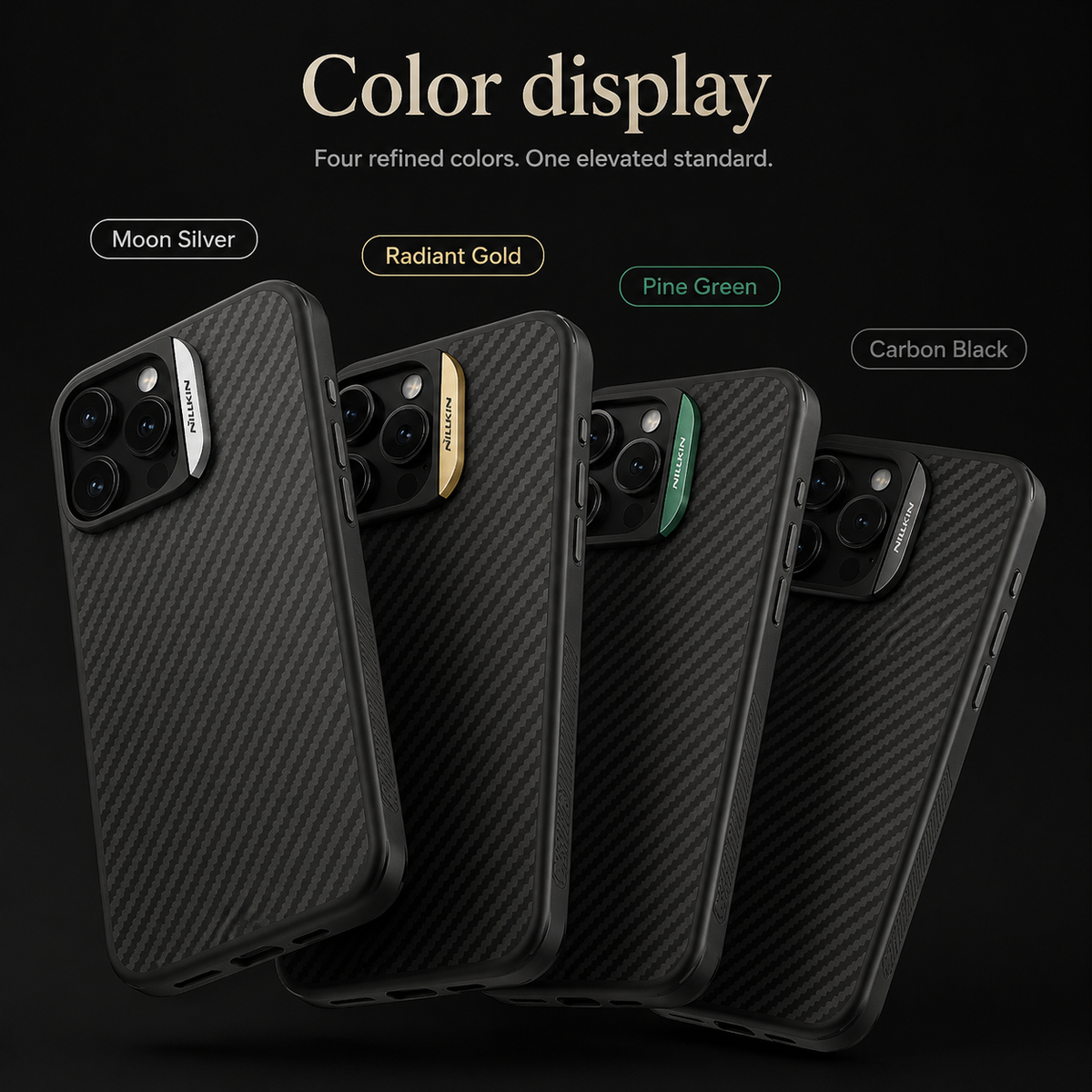 Premium iPhone Case CarboProp Magnetic TPU PC Cover with Lens Holder Shockproof Protective Shell MagSafe Compatible Design