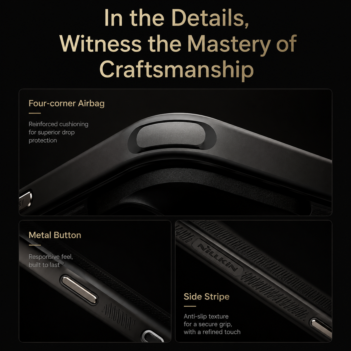 Premium iPhone Case CarboProp Magnetic TPU PC Cover with Lens Holder Shockproof Protective Shell MagSafe Compatible Design