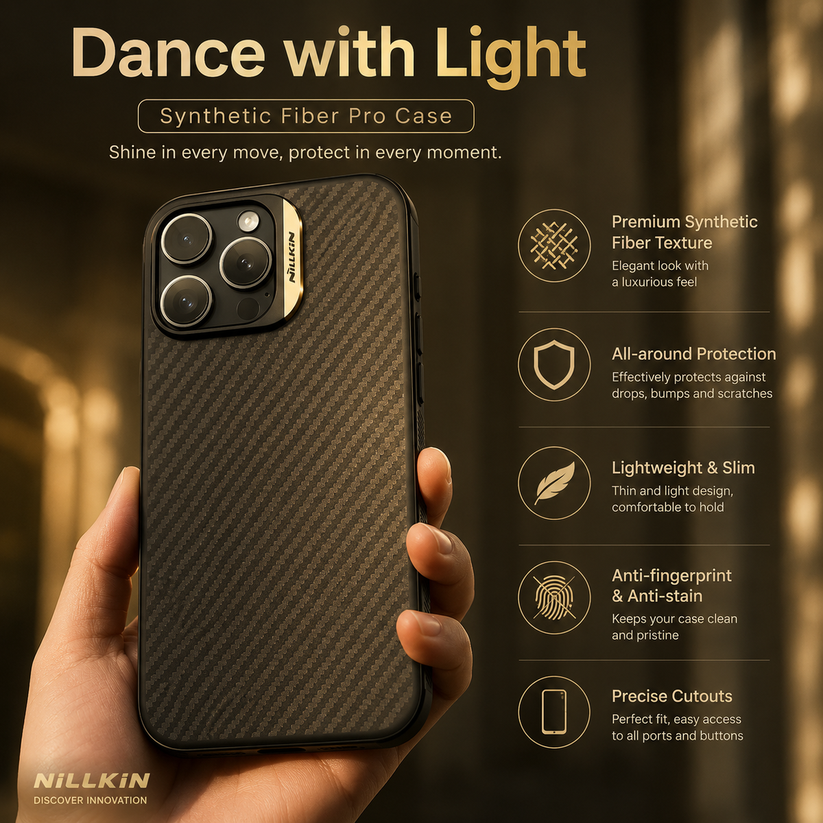 Premium iPhone Case CarboProp Magnetic TPU PC Cover with Lens Holder Shockproof Protective Shell MagSafe Compatible Design