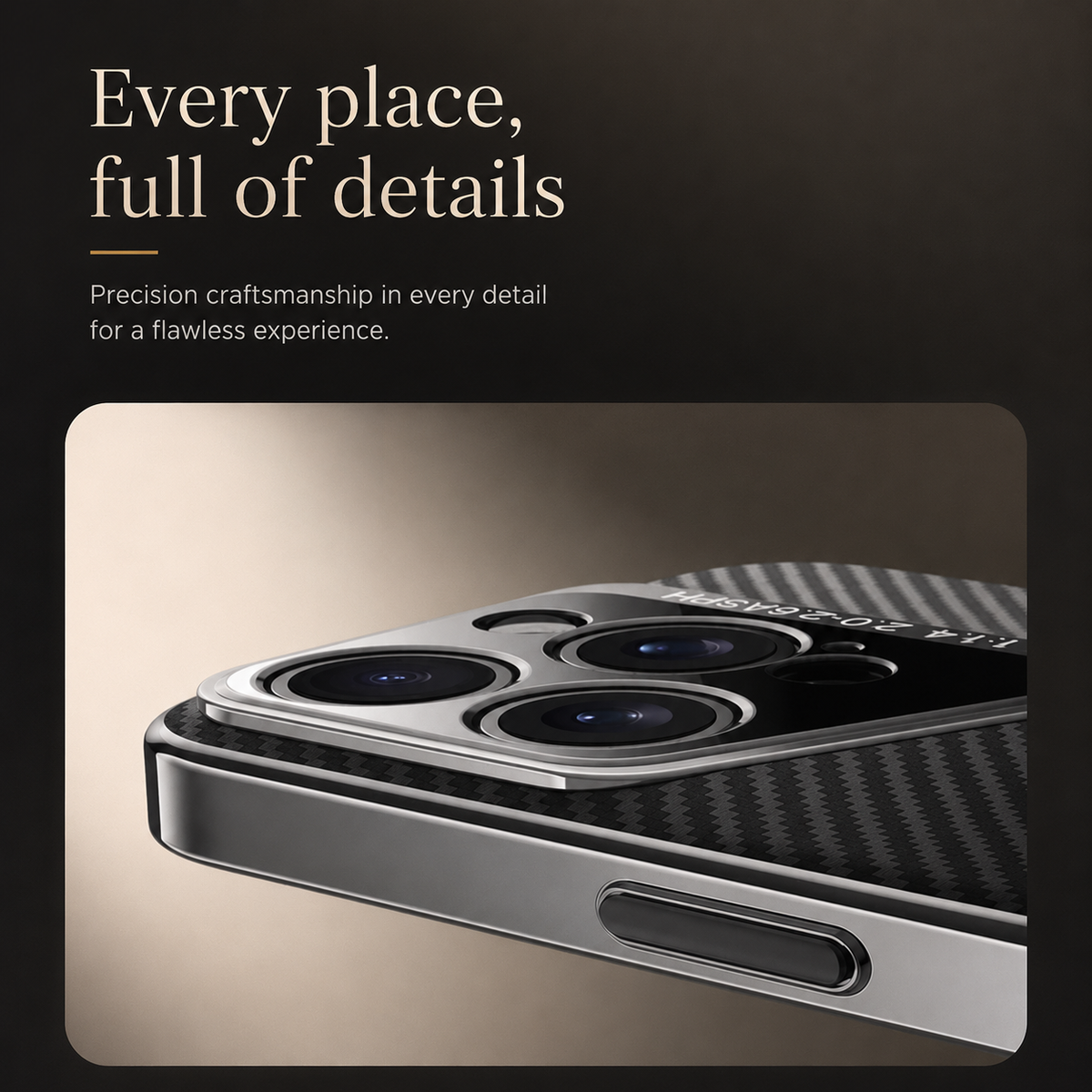 Premium iPhone Case Carbon Fiber Electroplated Cover Magnetic Shockproof Anti Fingerprint Full Coverage Protective Case