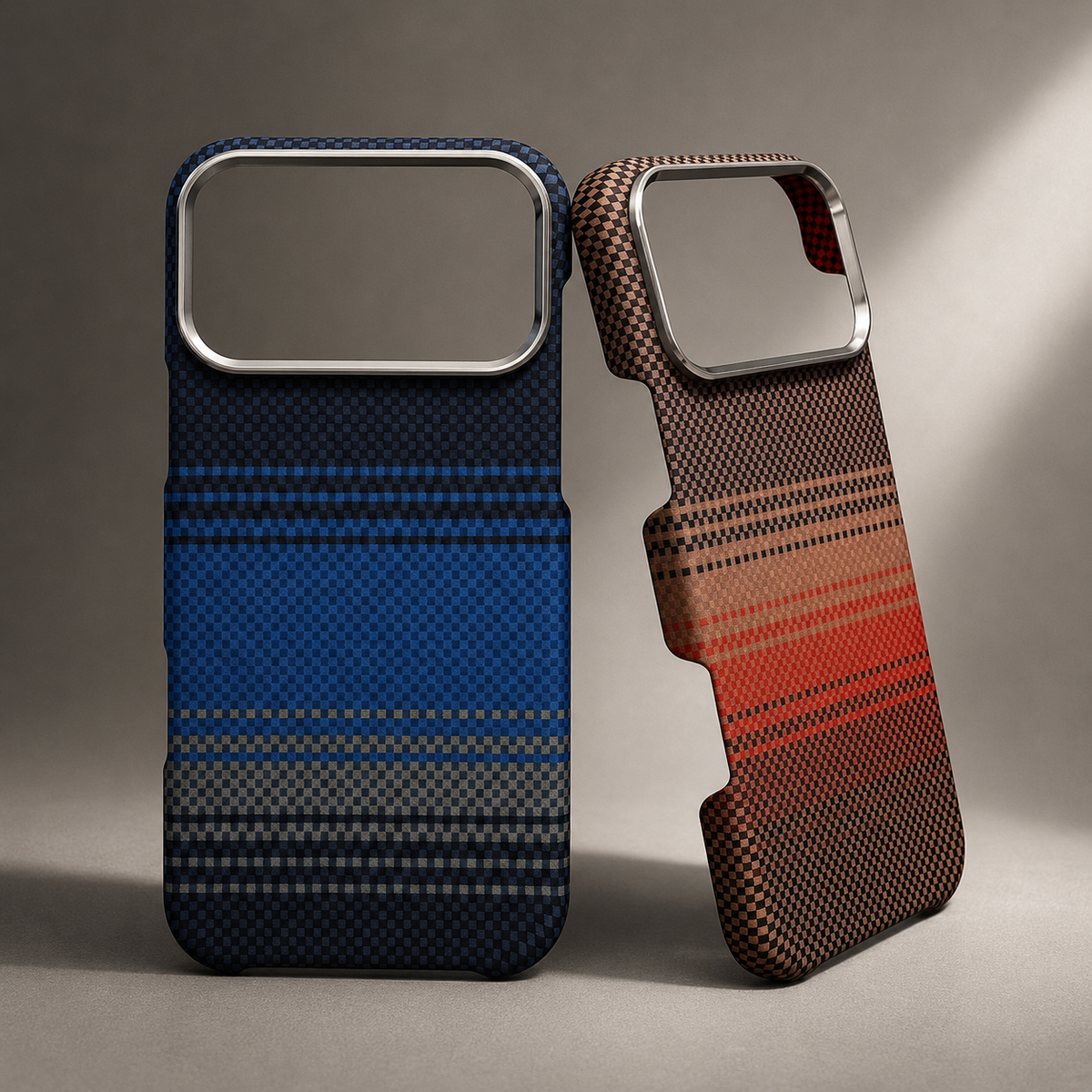 Premium iPhone Case Carbon Fiber Texture Magnetic MagSafe Compatible Shock Absorbing Hybrid Protective Cover