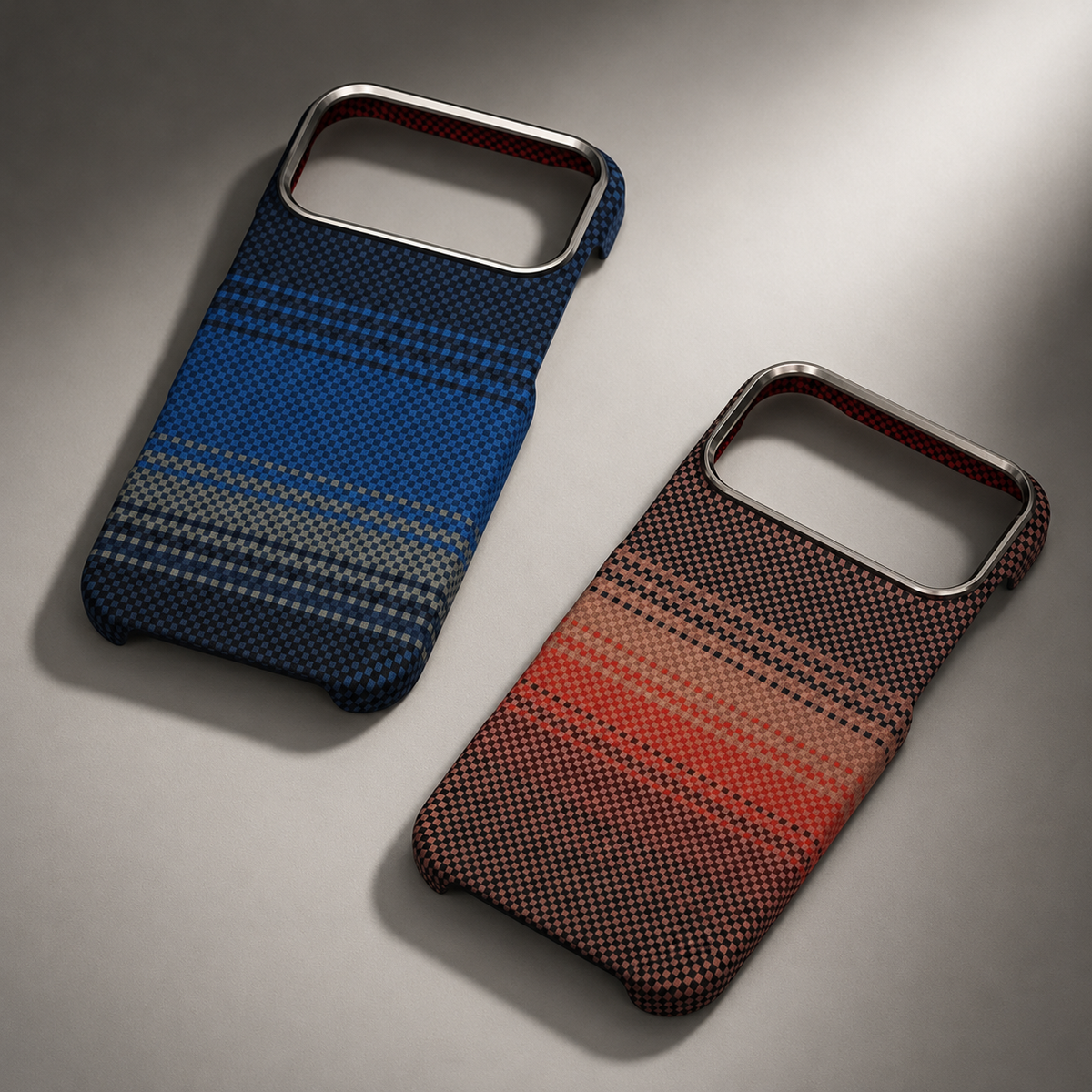 Premium iPhone Case Carbon Fiber Texture Magnetic MagSafe Compatible Shock Absorbing Hybrid Protective Cover