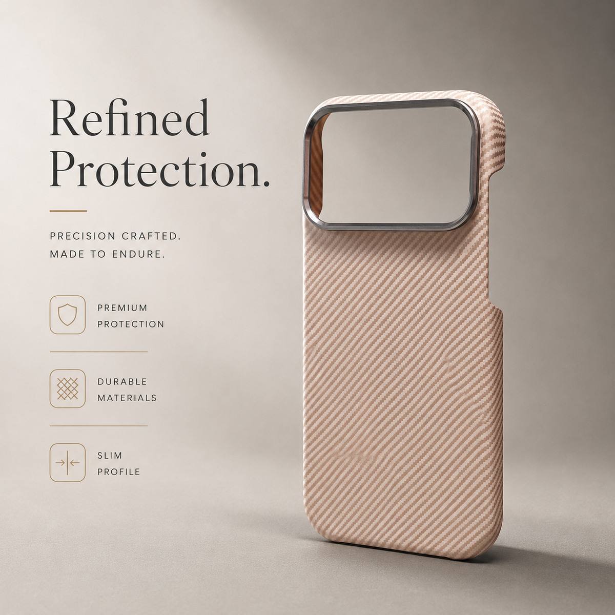 Premium iPhone Case Carbon Fiber Texture Magnetic MagSafe Compatible Shock Absorbing Hybrid Protective Cover