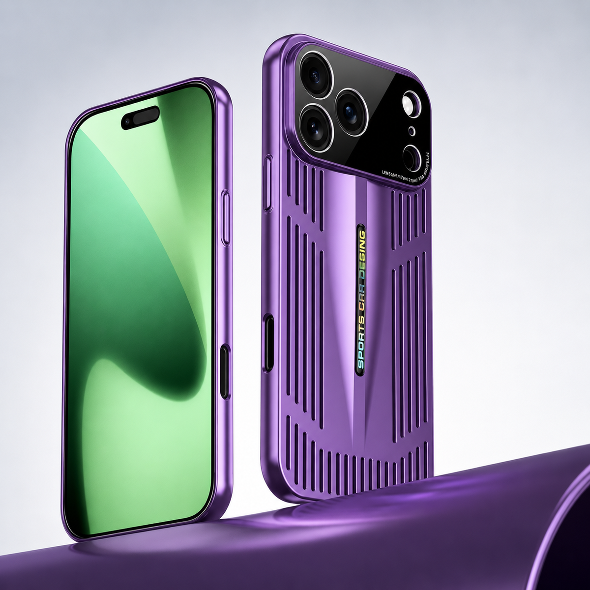 Premium iPhone Case Cooling Blade Heat Dissipation Cover Shockproof Protective PC TPU Anti Scratch Full Coverage Case