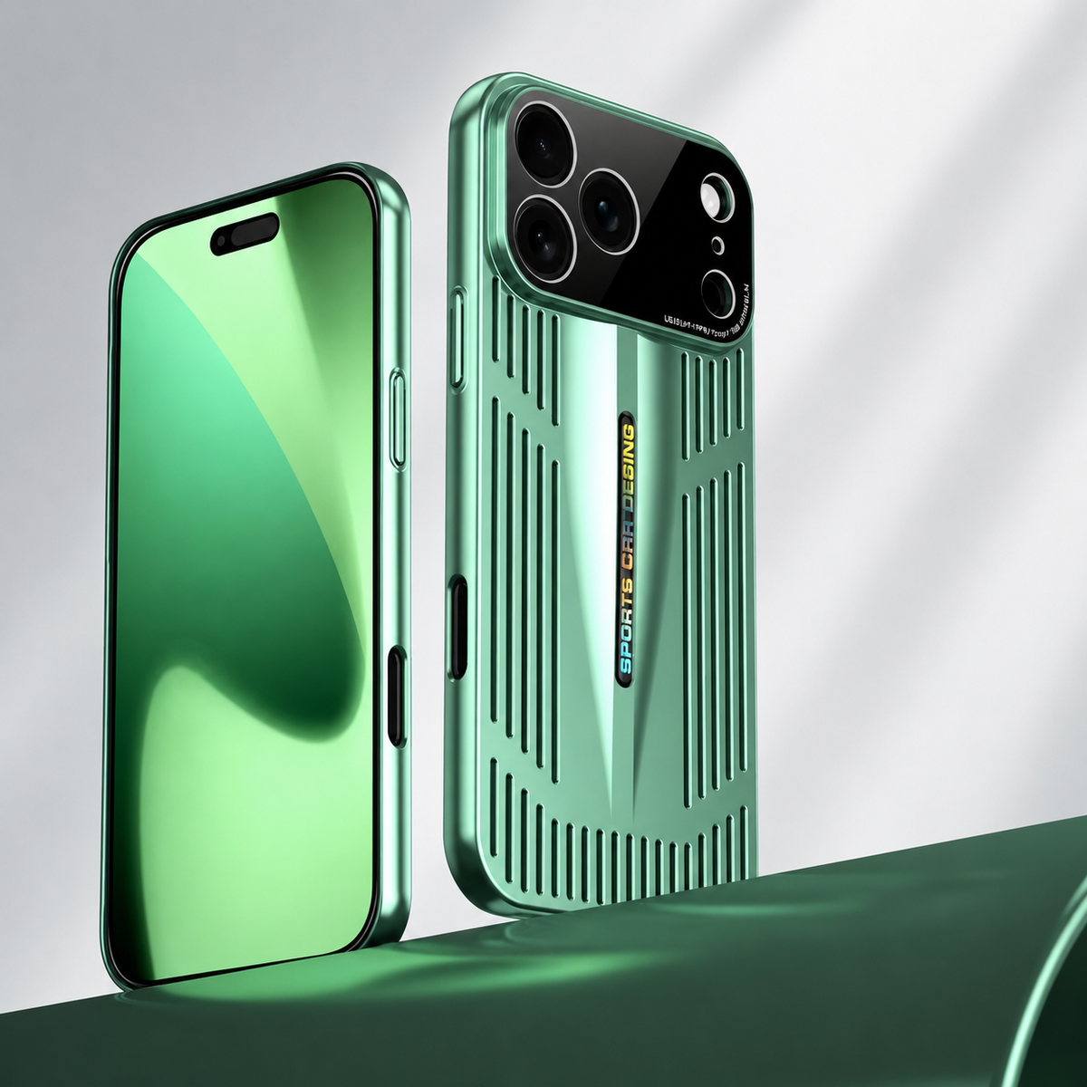 Premium iPhone Case Cooling Blade Heat Dissipation Cover Shockproof Protective PC TPU Anti Scratch Full Coverage Case