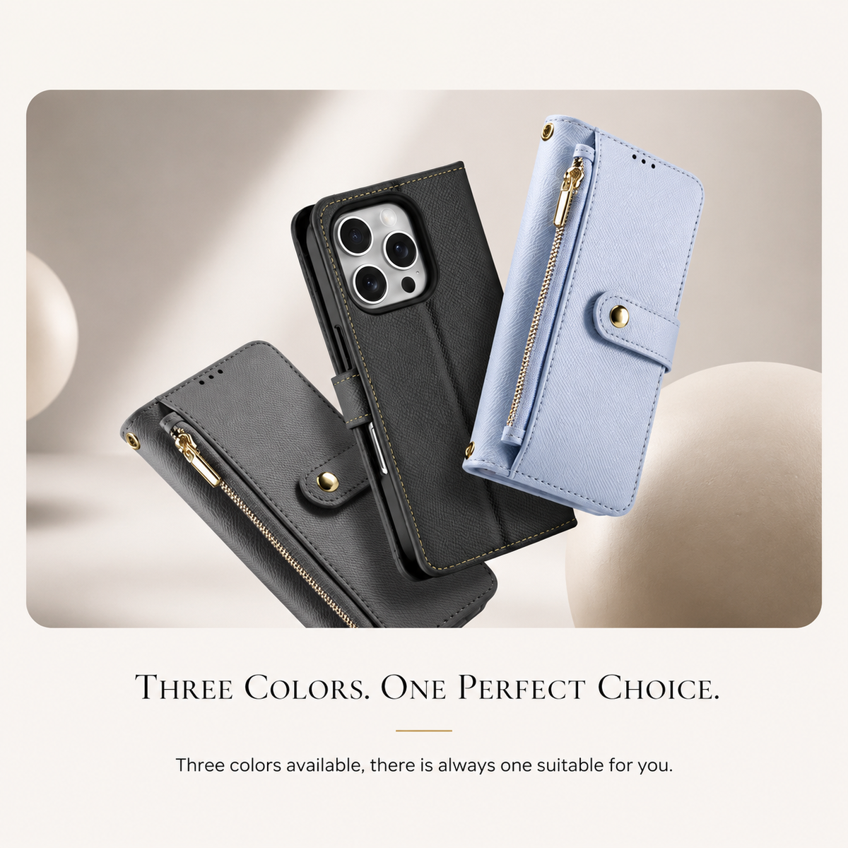Premium iPhone Case Cow Leather Detachable Magnetic Wallet Cover with Card Slots Shockproof Drop Protection Wireless Charging Support and Lanyard Option
