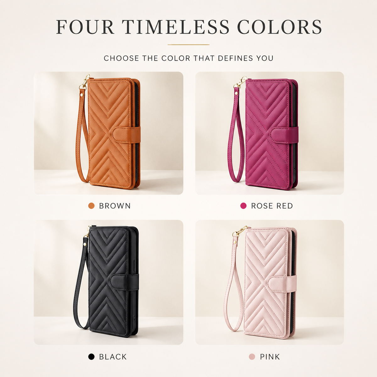 Premium iPhone Case Crossbody Wallet Cover PU Leather Card Holder Shoulder Strap Shockproof Full Protection