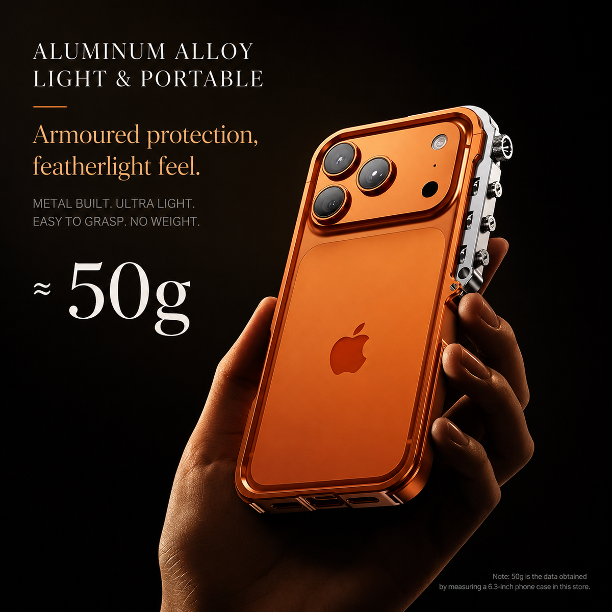 Premium iPhone Case Cyberpunk Aluminum Alloy Mechanical Bumper Shockproof Metal Frame Heavy Duty Drop Protection Design