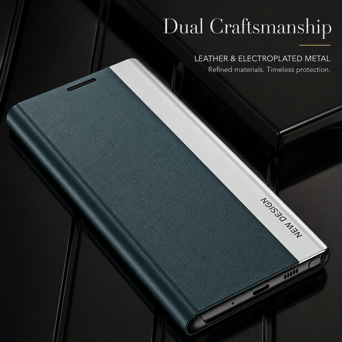 Premium iPhone Case Flip Wallet MagSafe Compatible Magnetic Shockproof Protective Cover Card Holder Stand Function Screen Protection Slim Design