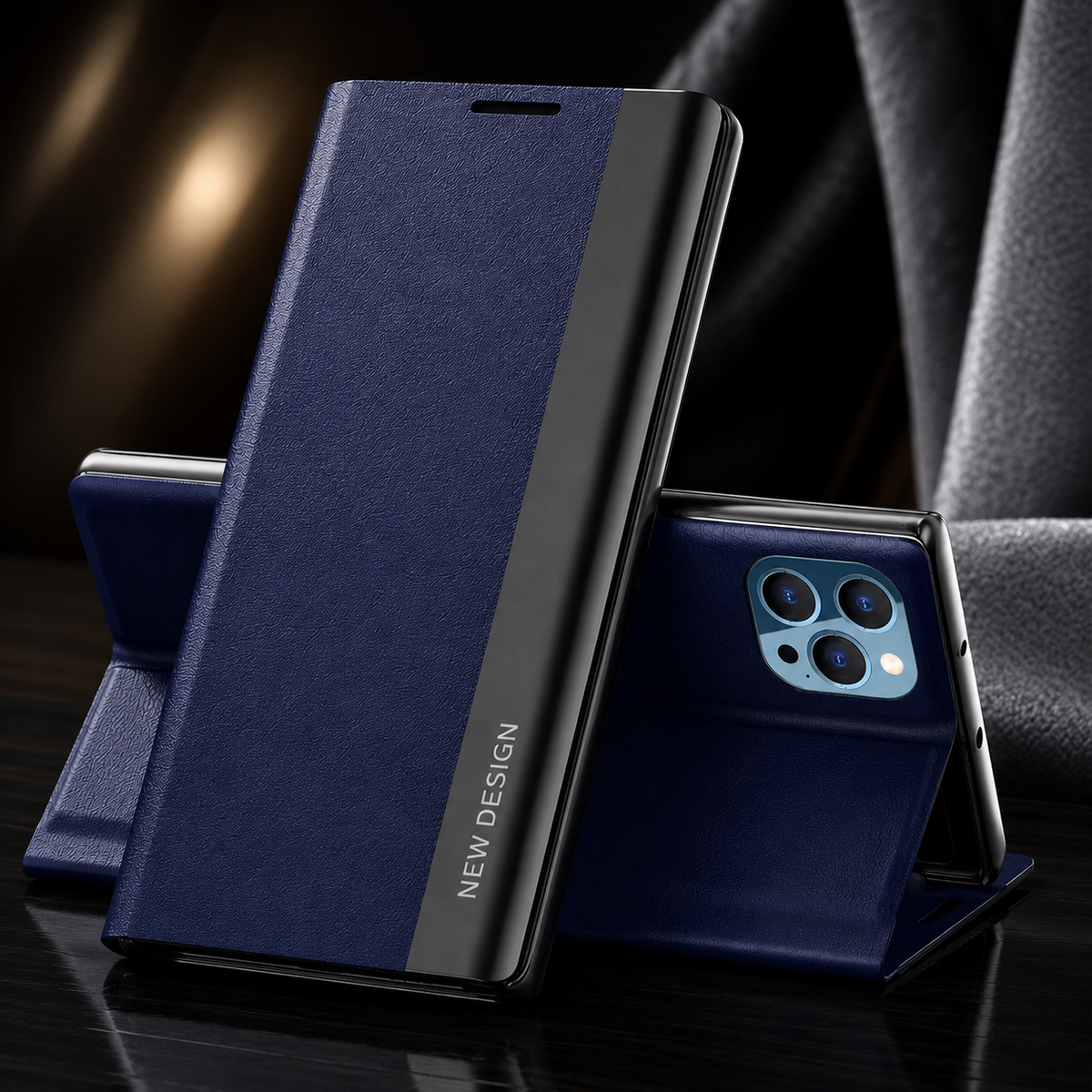 Premium iPhone Case Flip Wallet MagSafe Compatible Magnetic Shockproof Protective Cover Card Holder Stand Function Screen Protection Slim Design
