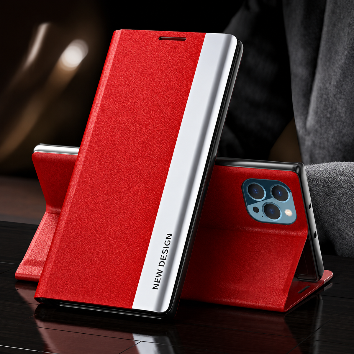 Premium iPhone Case Flip Wallet MagSafe Compatible Magnetic Shockproof Protective Cover Card Holder Stand Function Screen Protection Slim Design