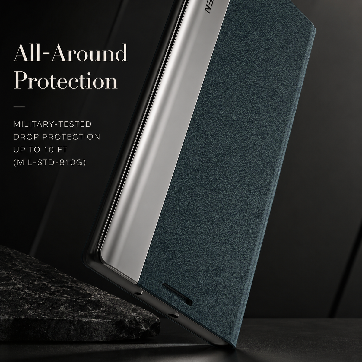 Premium iPhone Case Flip Wallet MagSafe Compatible Magnetic Shockproof Protective Cover Card Holder Stand Function Screen Protection Slim Design