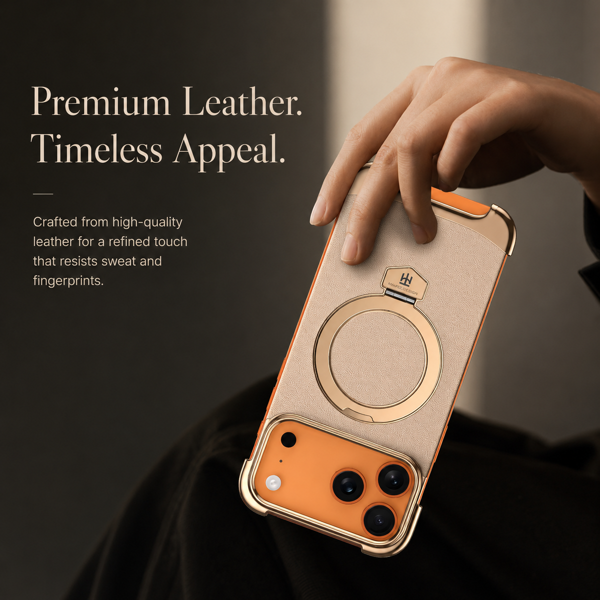 Premium iPhone Case Frameless Magnetic Cover Ultra Thin Leather Back Metal Bumper Stand Shockproof Camera Lens Protection