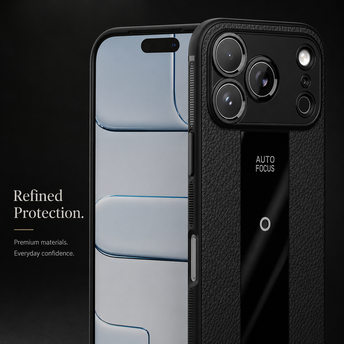 Premium iPhone Case Frosted PU Leather Cover MagSafe Compatible Shockproof Anti Scratch Non Slip Soft Silicone Full Coverage Protective Case