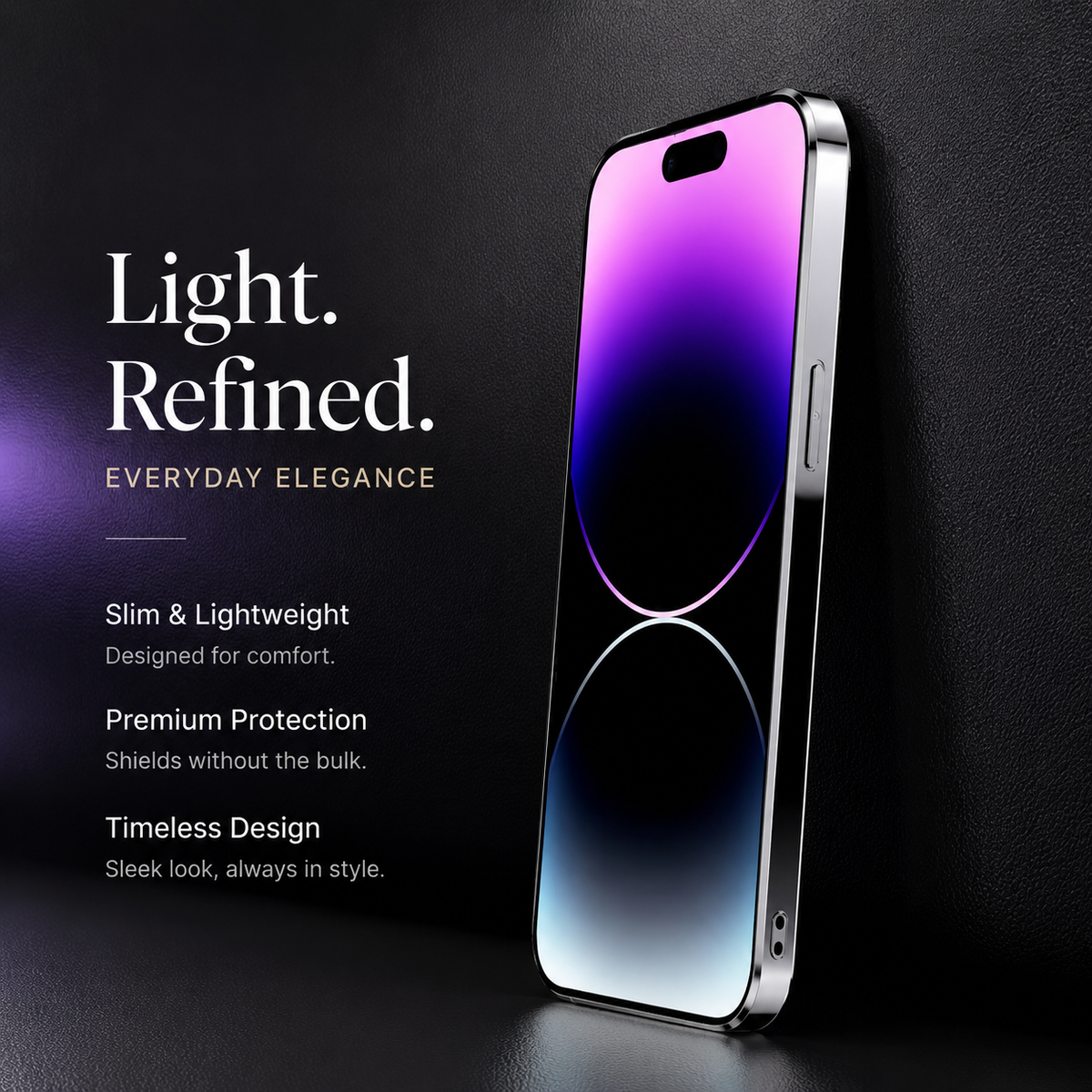 Premium iPhone Case Genuine Cowhide Leather Cover Plating Frame Full Camera Lens Protection Slim Durable Design