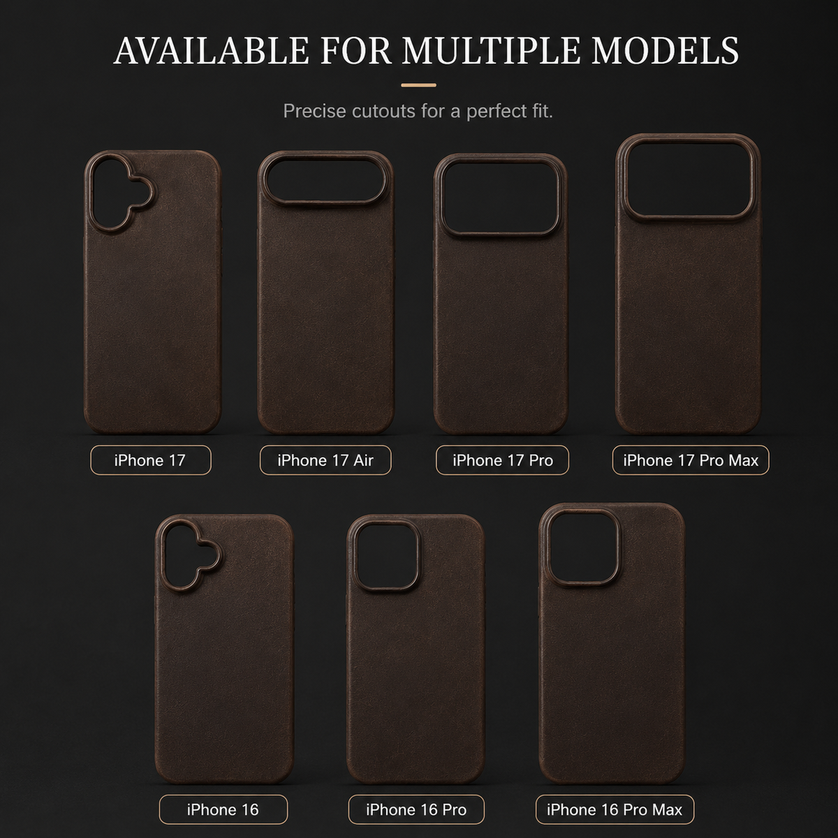 Premium iPhone Case Genuine Cowhide Leather Pull Up Cover Retro Magnetic MagSafe Shockproof Full Back Protection