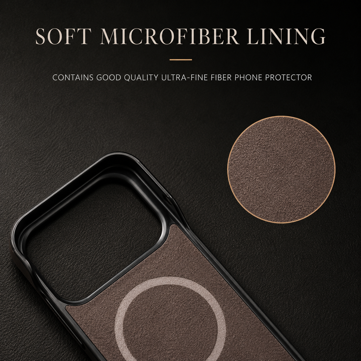 Premium iPhone Case Genuine Cowhide Leather Pull Up Cover Retro Magnetic MagSafe Shockproof Full Back Protection