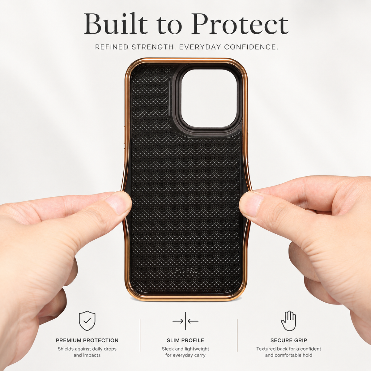 Premium iPhone Case Genuine Cowhide Leather Wallet Cover Magnetic Card Holder Full Body Protection Slim Design