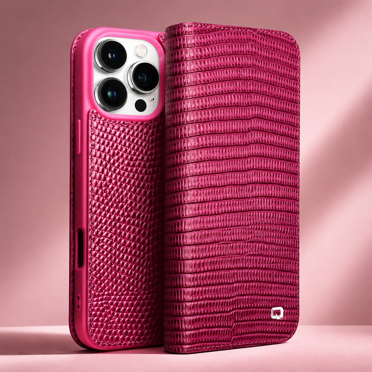 Premium iPhone Case Genuine Leather Flip Cover Card Slot Ultra Slim Shockproof Protective Design