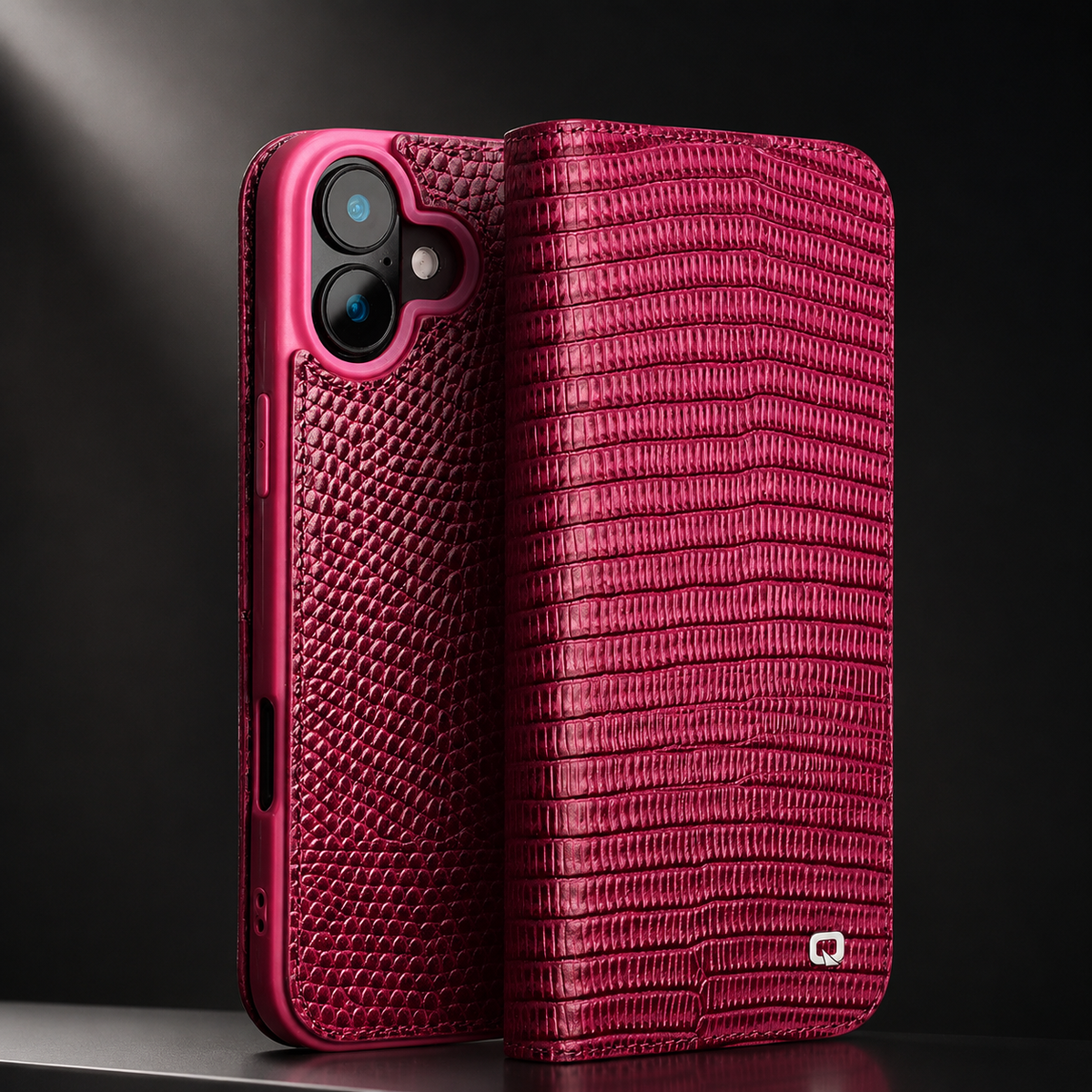 Premium iPhone Case Genuine Leather Flip Cover Card Slot Ultra Slim Shockproof Protective Design