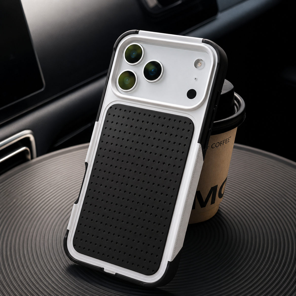 Premium iPhone Case Hybrid Armor Shockproof Magnetic Rugged Non Slip Protective Wallet Cover with Built In Stand