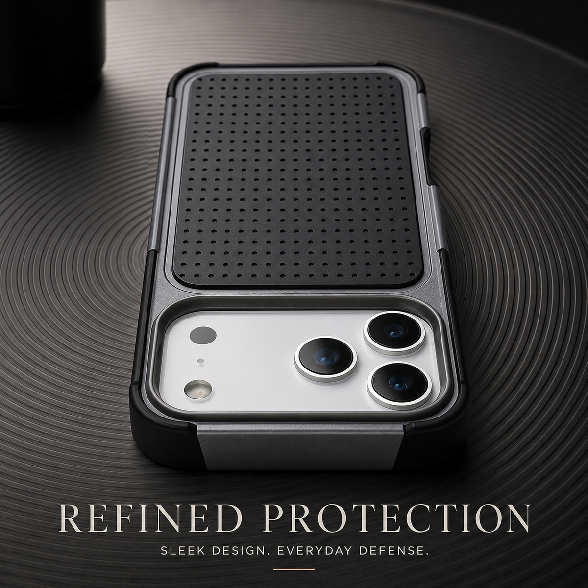 Premium iPhone Case Hybrid Armor Shockproof Magnetic Rugged Non Slip Protective Wallet Cover with Built In Stand