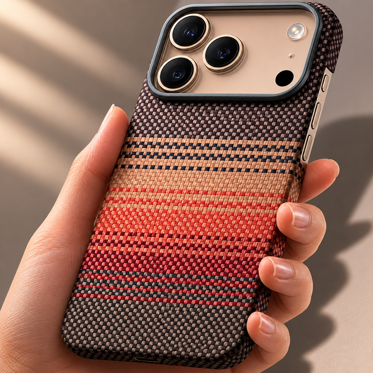 Premium iPhone Case Kevlar Aramid Carbon Fiber MagSafe Compatible Ultra Thin Full Coverage Protective Cover