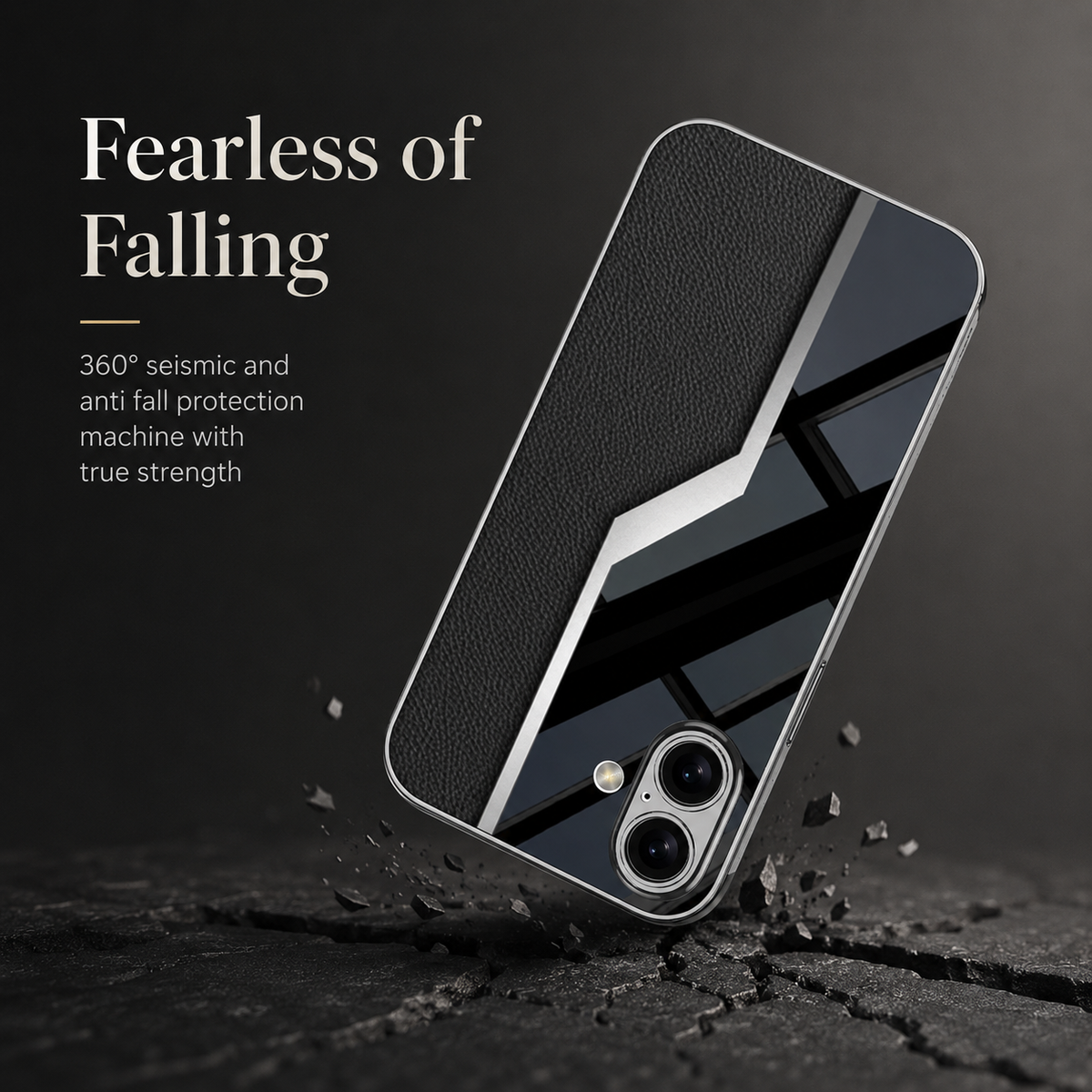 Premium iPhone Case Leather Plating Cover Soft TPU Shockproof Anti Scratch Camera Lens Protection Case
