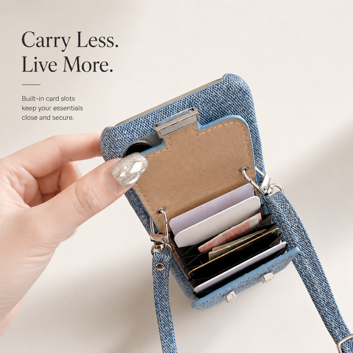 Premium iPhone Case Leather Wallet Crossbody Flip Cover PU Leather Card Pocket Shockproof Full Protection
