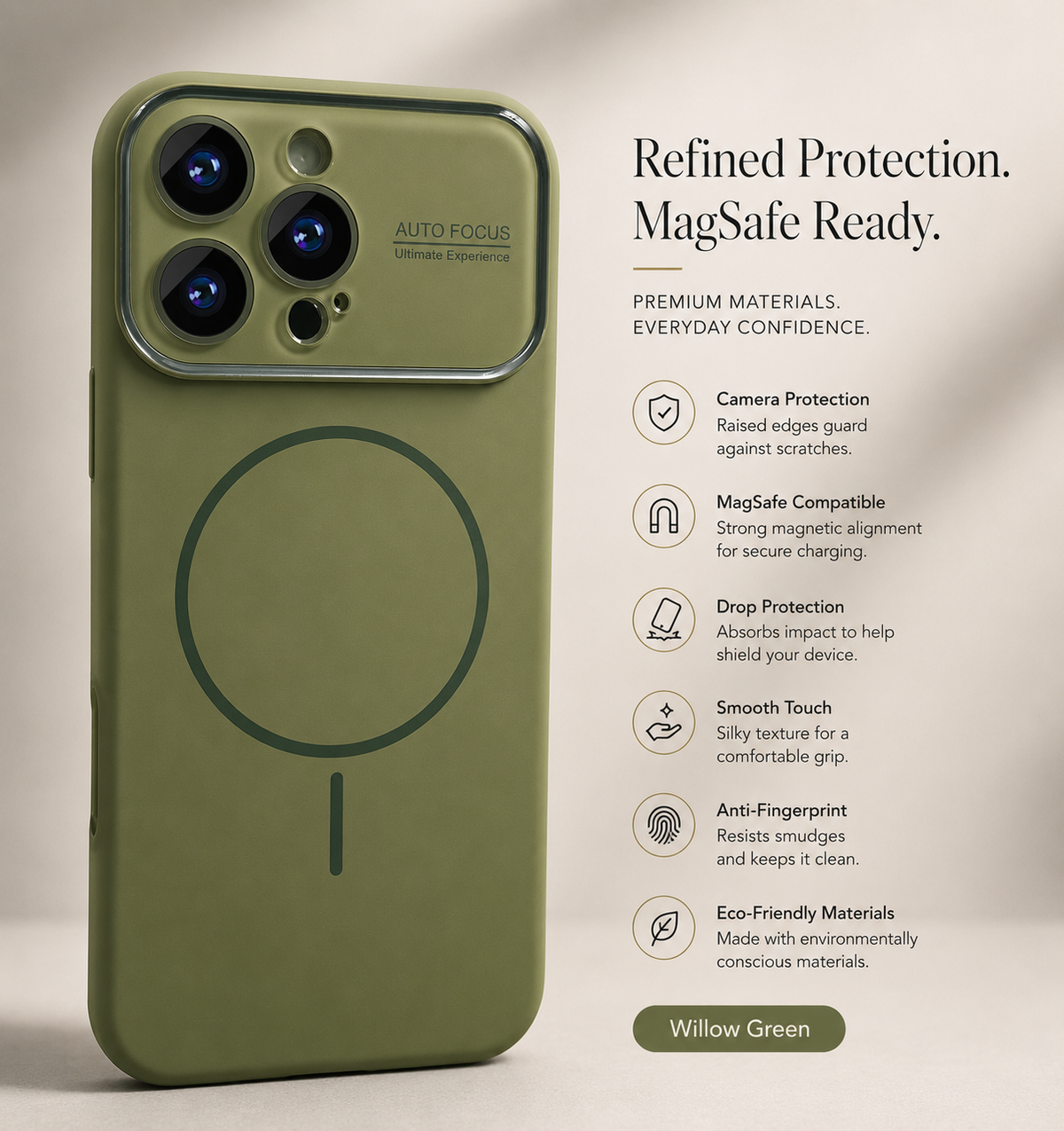 Premium iPhone Case Liquid Silicone MagSafe Cover Shockproof Soft Touch Acrylic Lens Protection Half Wrapped Protective Case