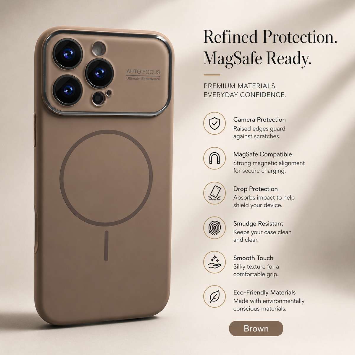 Premium iPhone Case Liquid Silicone MagSafe Cover Shockproof Soft Touch Acrylic Lens Protection Half Wrapped Protective Case