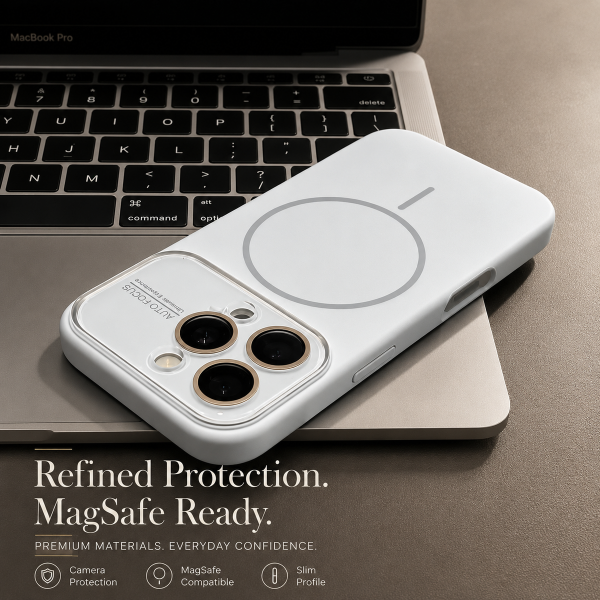 Premium iPhone Case Liquid Silicone MagSafe Cover Shockproof Soft Touch Acrylic Lens Protection Half Wrapped Protective Case