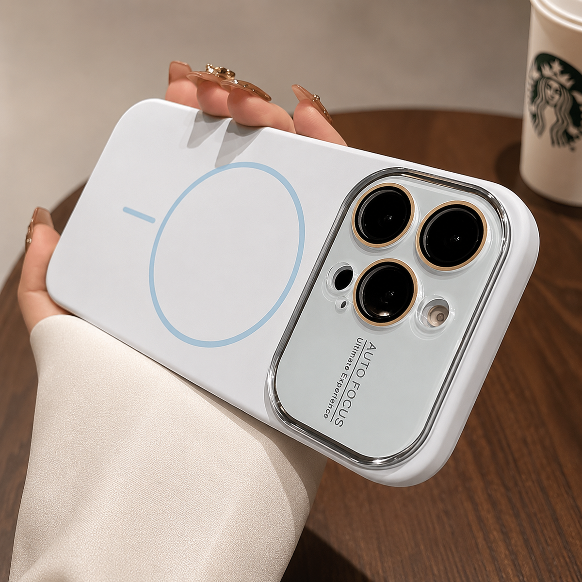 Premium iPhone Case Liquid Silicone MagSafe Cover Shockproof Soft Touch Acrylic Lens Protection Half Wrapped Protective Case