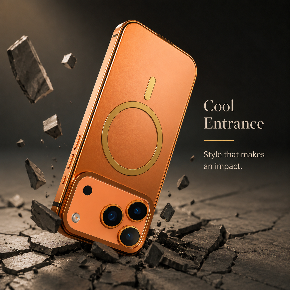 Premium iPhone Case MagSafe Aluminum Alloy Metal Frame Cover Shock Resistant Anti Drop Protective Lightweight Full Coverage