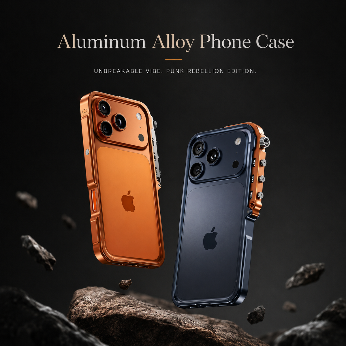 Premium iPhone Case MagSafe Compatible Aluminum Alloy Bumper Cover Shockproof Heat Dissipation Camera Lens Protection