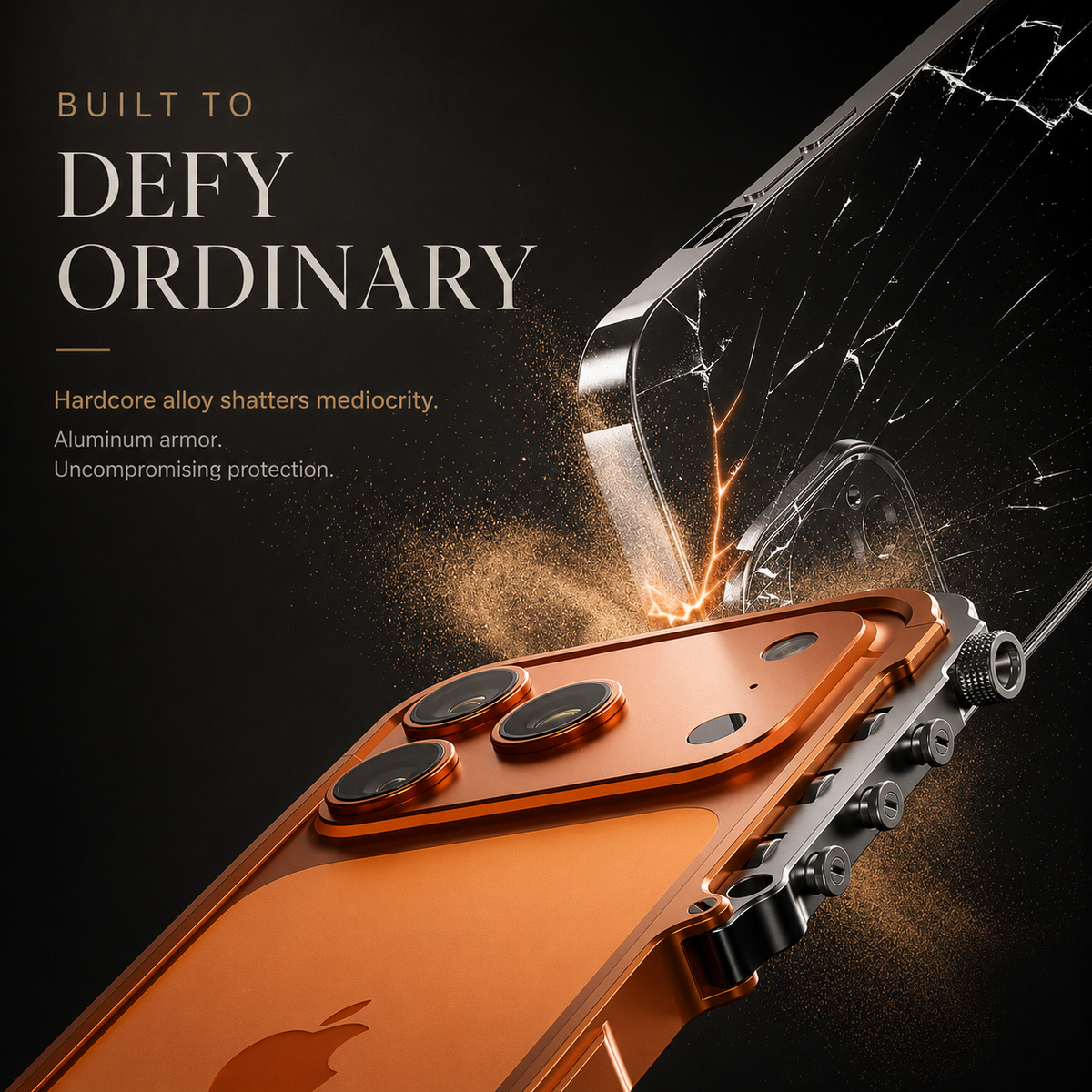 Premium iPhone Case MagSafe Compatible Aluminum Alloy Bumper Cover Shockproof Heat Dissipation Camera Lens Protection
