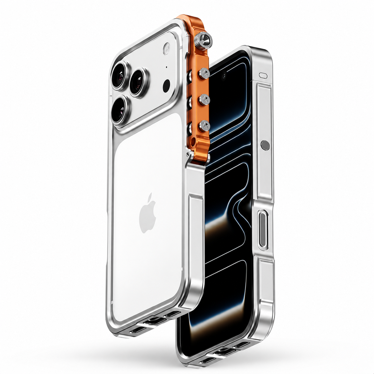 Premium iPhone Case MagSafe Compatible Aluminum Alloy Bumper Cover Shockproof Heat Dissipation Camera Lens Protection