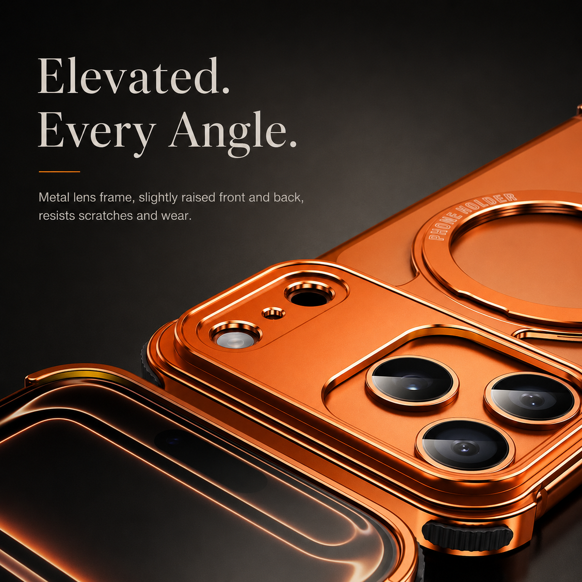 Premium iPhone Case MagSafe Compatible Aluminum Alloy Frameless Cover Shockproof Protection