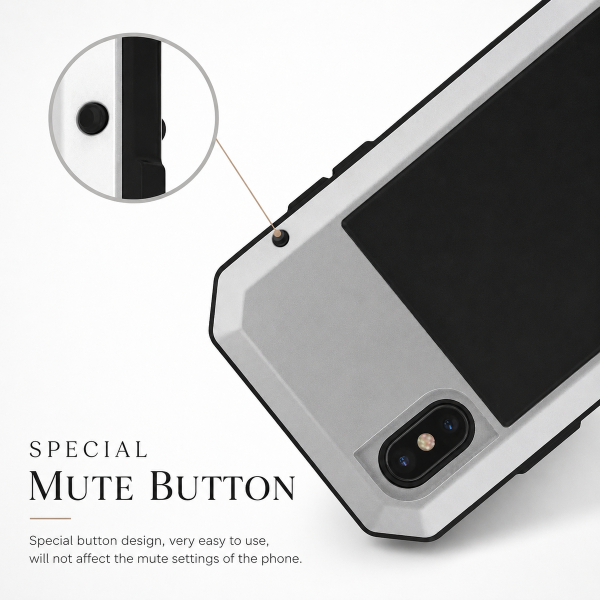 Premium iPhone Case MagSafe Compatible Aluminum Armor Bumper Cover Shockproof Full Protection